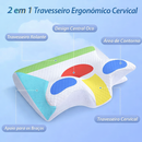 Travesseiro Ergonômico Cervical – Alívio de Dores e Sono Profundo